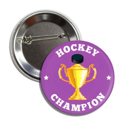 hockey champion trophy stars puck button