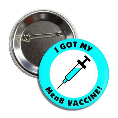 i got my menb vaccine aqua shot button