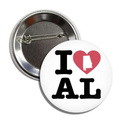 i heart alabama al state love button