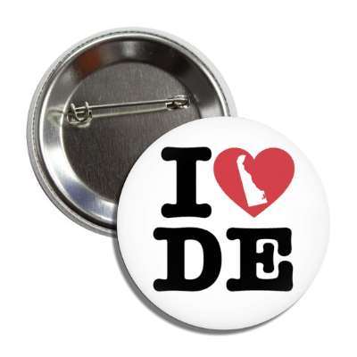 i heart delaware de state love button