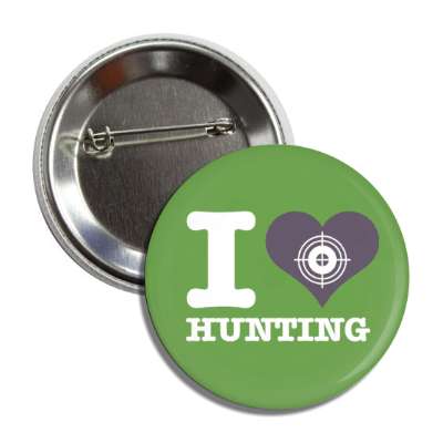 i heart hunting love target button