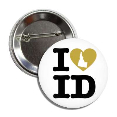 i heart idaho id state love button