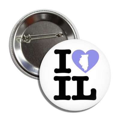 i heart illinois il state love button