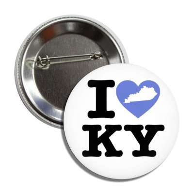 i heart kentucky ky state love button