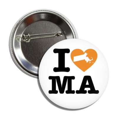 i heart massachusetts ma state love button