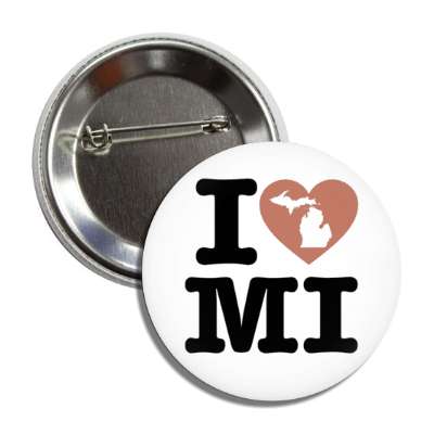 i heart michigan mi state love button