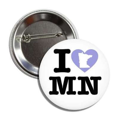 i heart minnesota mn state love button
