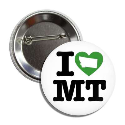 i heart montana mt state love button