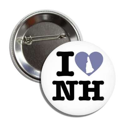 i heart new hampshire nh state love button