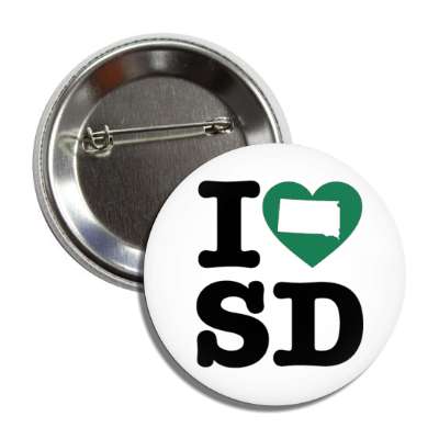 i heart south dakota sd state love button