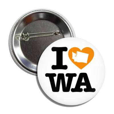 i heart washington wa state love button