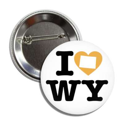 i heart wyoming wy state love button