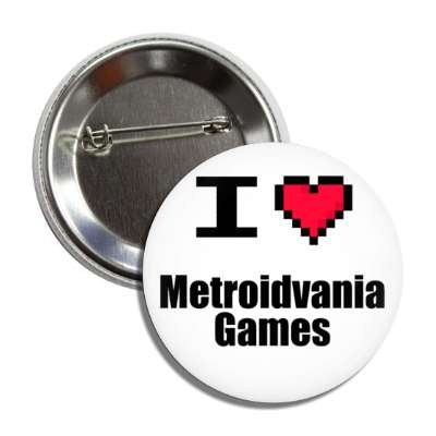 i love metroidvania games pixel heart button