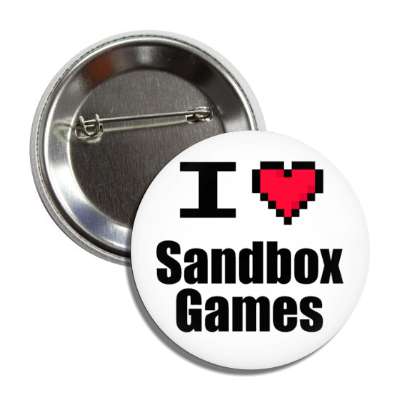 i love sandbox games pixel heart button