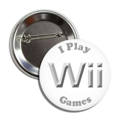 i play wii games nintendo console button