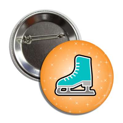 ice skate sparkle orange button