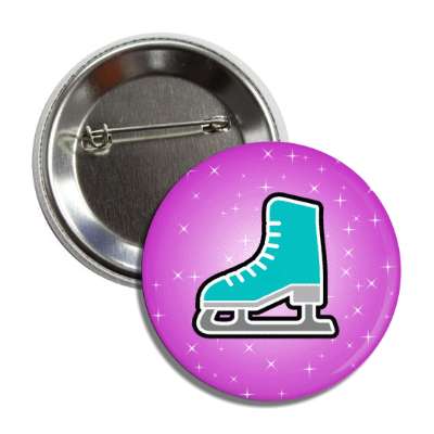 ice skate sparkle purple button