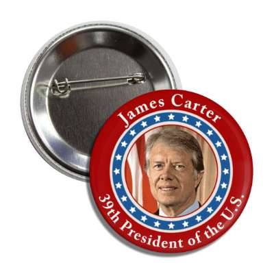james carter thirty ninth president of the us button