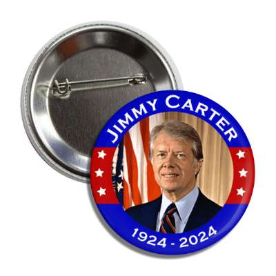 jimmy carter 1924 2024 memorial president portrait button