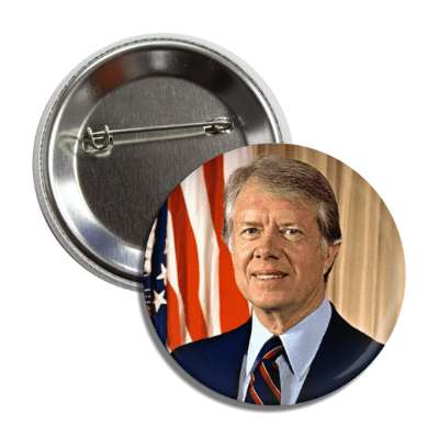 jimmy carter presidential portrait memorial button