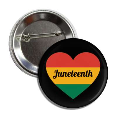 juneteenth heart button