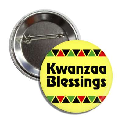 kwanzaa blessings traditional button