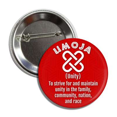 kwanzaa umoja unity symbol to strive for and maintain unity symbol button