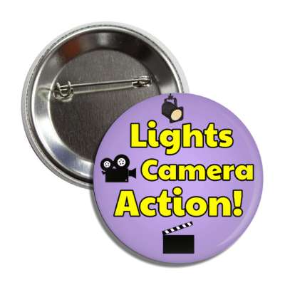 lights camera action spotlight camera film clapper button