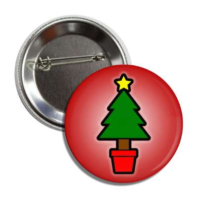 little christmas tree star red button