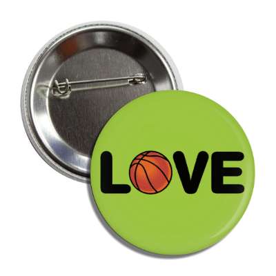 love basketball green button