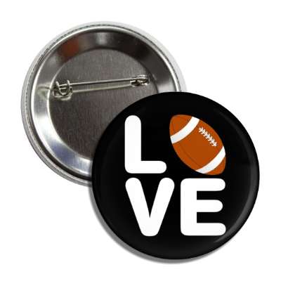 love football ball black button