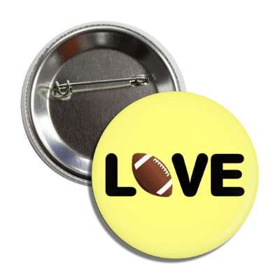 love football ball yellow button
