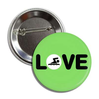 love swimming symbol button