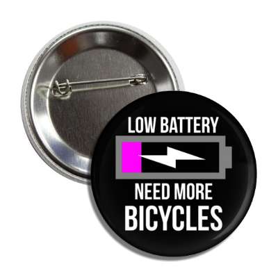 low battery need more bicycles button
