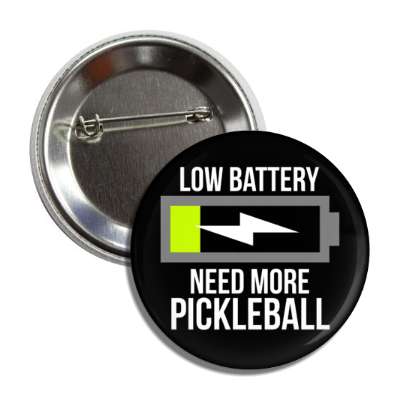 low battery need more pickleball button