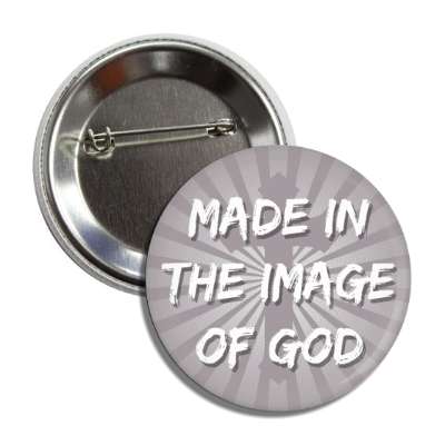 made in the image of god cross light rays button