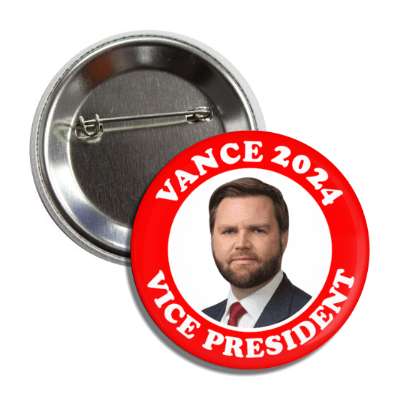 maga red vance 2024 vice president stars button