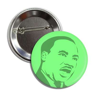 martin luther king jr line art green button