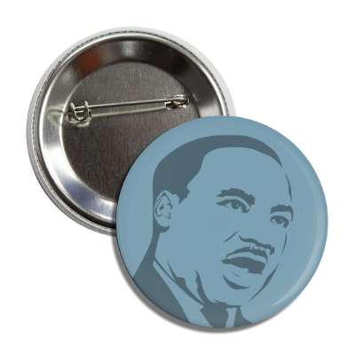 martin luther king jr line art powder blue button