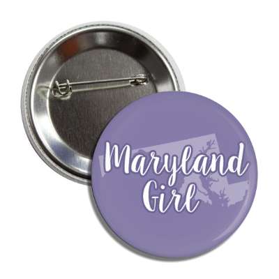 maryland girl us state shape button