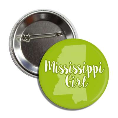 mississippi girl us state shape button