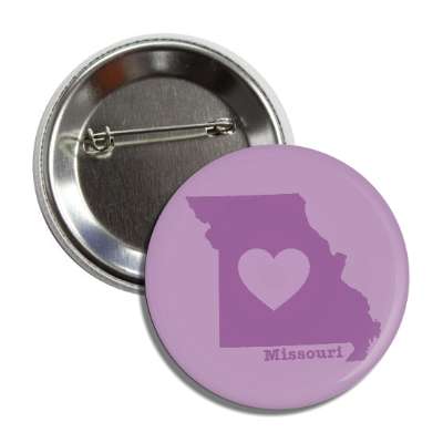 missouri state heart silhouette button