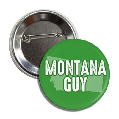 montana guy us state shape button