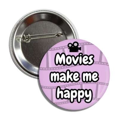 movies make me happy camera film light purple button