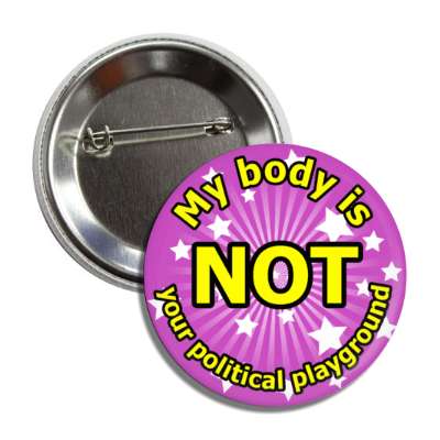my body is not your political playground button