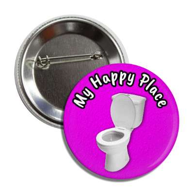my happy place toilet purple button