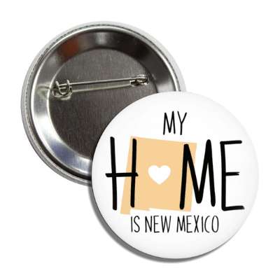 my home is new mexico state shape heart love button