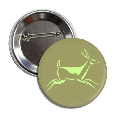 native american spiritual deer running button
