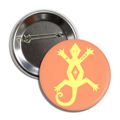 native american spiritual lizard button