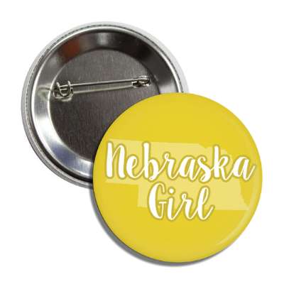 nebraska girl us state shape button